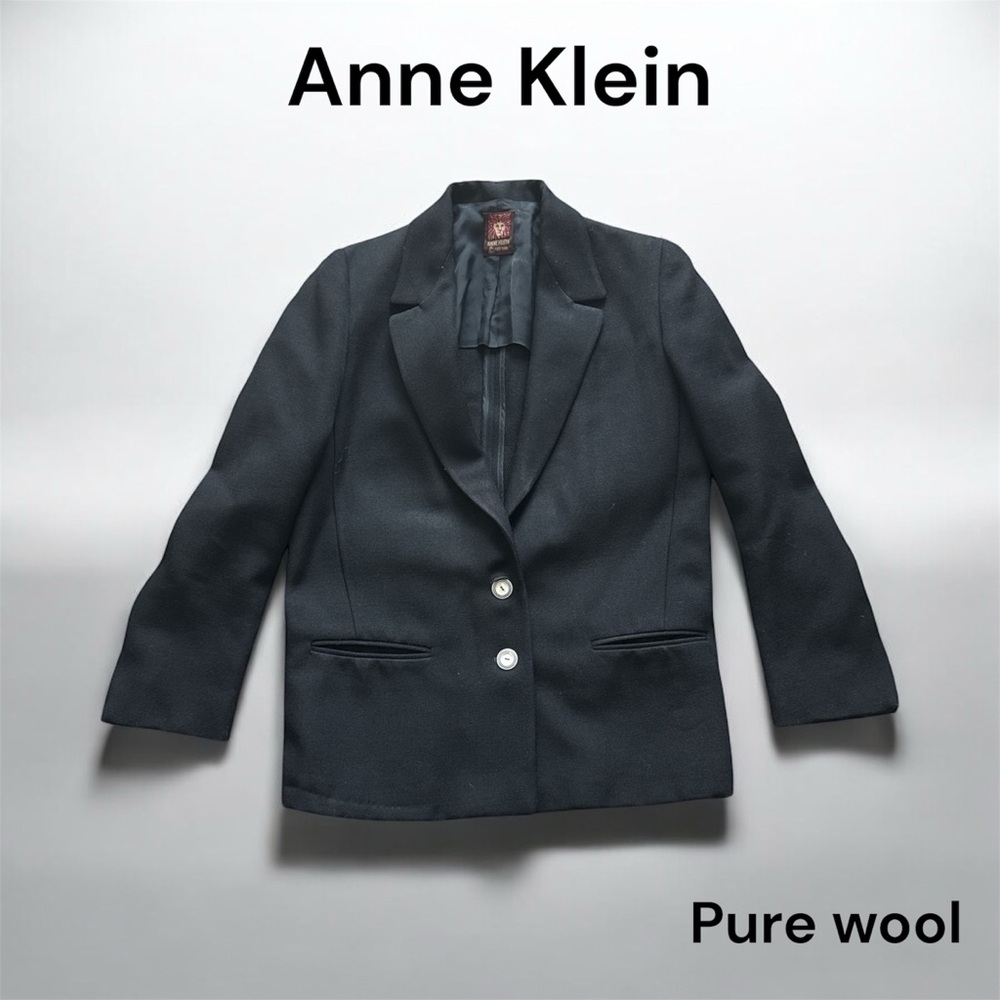 🐶❄️Anne Klein Charcoal Wool Blazer